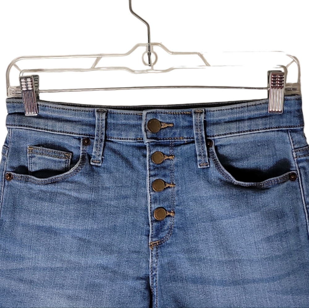 Universal Thread High Rise Button Fly Cuff Jeans … - image 3